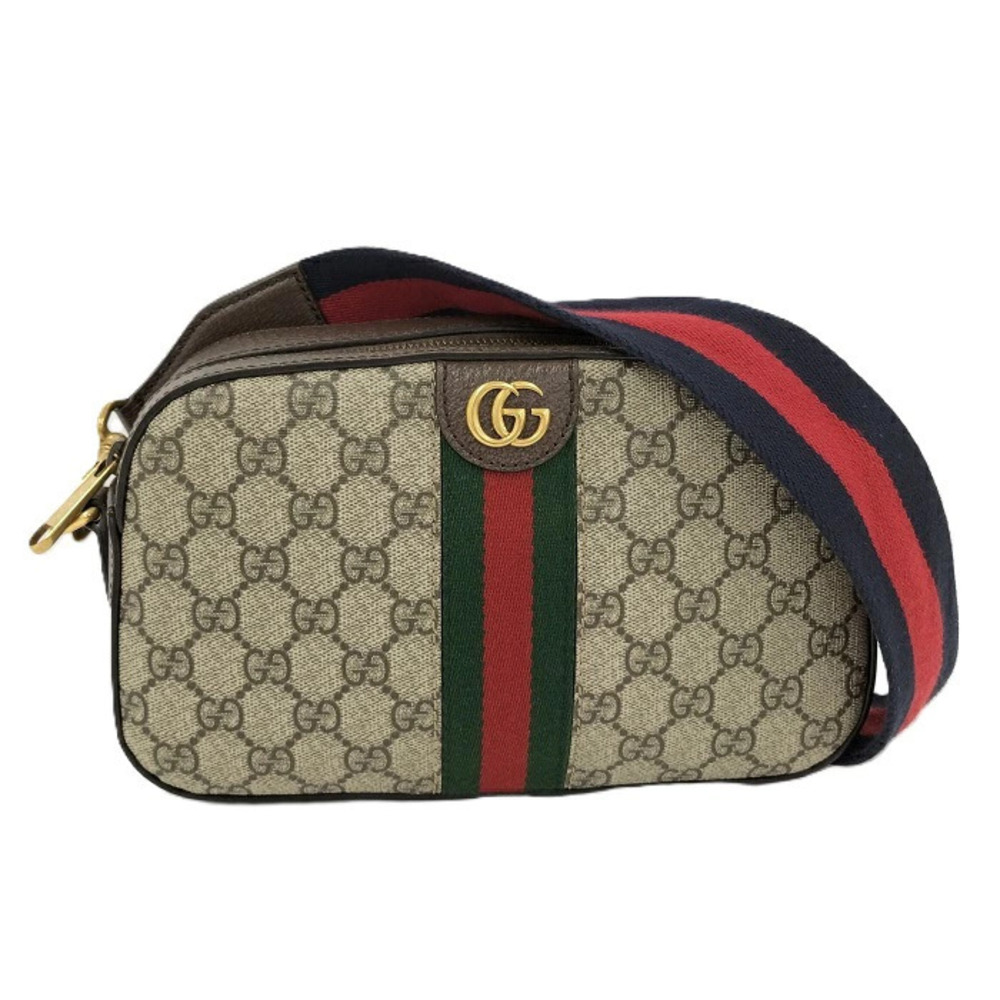 Gucci Crossbody Bag Ophidia Sherry GG Leather Beige Brown